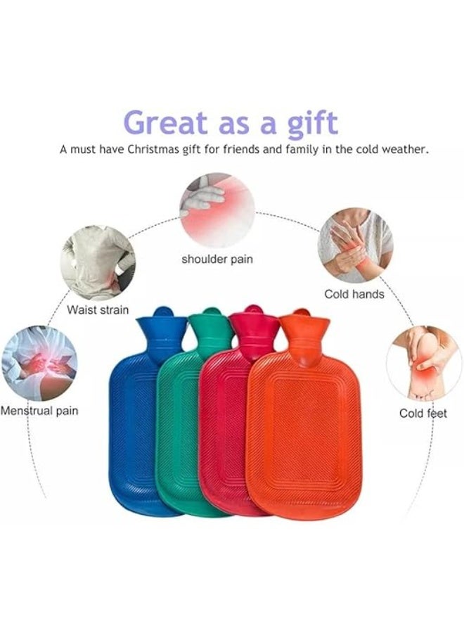 كيس ماء ساخن مع غطاء ناعم – قابل لإعادة الاستخدام لتدفئة اليدين، تخفيف الألم والتوتر، وراحة دافئة في الشتاء - Image 4